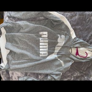 Super Cute Gray Puma Sweater